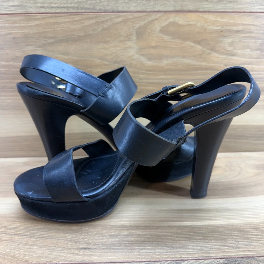 Yves Saint Laurent YSL Platform Heels Womens 10 EU 40 Y2K Slingback Sandals - Picture 6 of 11